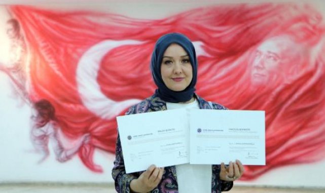 50 yaşında fakülte birincisi olarak mezun oldu, yüksek lisans da yapacak