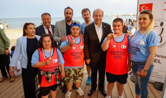 6 ülkenin katıldığı Down Plaj Futbol Festivali Kıbrıs'ta Yapıldı