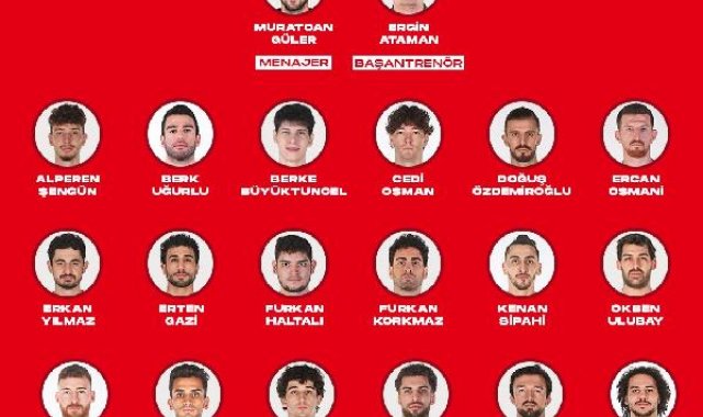 A Milli Erkek Basketbol Takımı'nın FIBA Olimpiyat Ön Eleme Turnuvası geniş kadrosu açıklandı