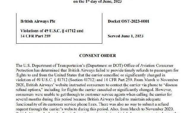 ABD'den British Airways'e 1,1 milyon dolar 'Covid iptalleri' cezası