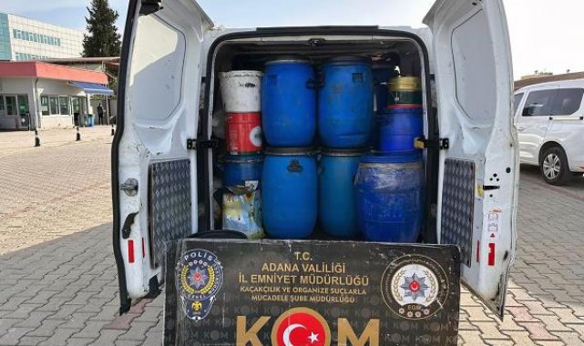Adana'da 49 bin litre sahte akaryakıt ele geçirildi