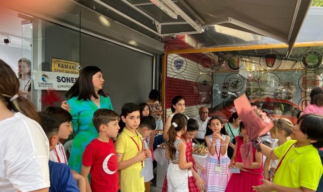 Adana'da minik öğrencilerden karma sergi