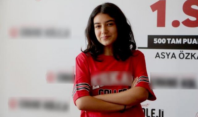 Adanalı Asya Özkan, LGS'den tam puan aldı