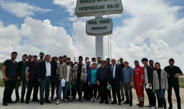 Akademisyenler ve öğrenciler Karapınar Koç Teke Üretim Merkezini gezdi