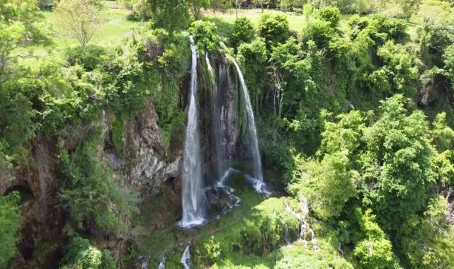 Amasya'nın 6 aylık saklı güzelliği 'Baraklı Şelalesi'