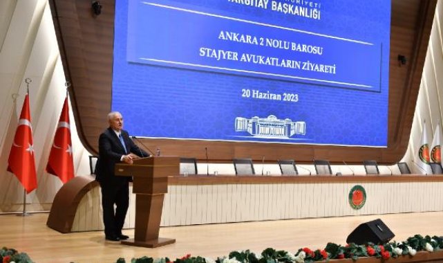 Ankara 2 No'lu Barosu Yönetim Kurulu üyeleri ve stajyer avukatları, Yargıtay Başkanlığı'nı ziyaret etti
