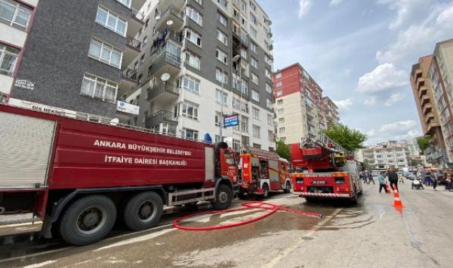 Ankara'da apartmanda yangın; 1 kişi öldü, 4 kişi dumandan etkilendi