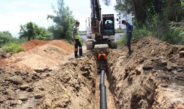 ASAT'tan Manavgat'ta kanalizasyon çalışması