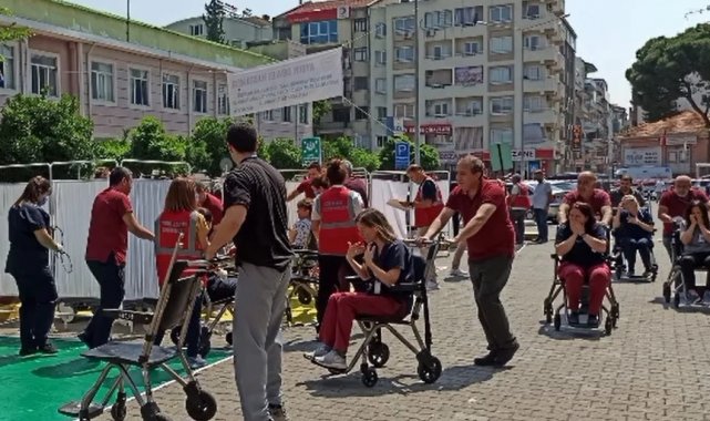 Aydın Devlet Hastanesi'nde yangın ve deprem tatbikatı yapıldı
