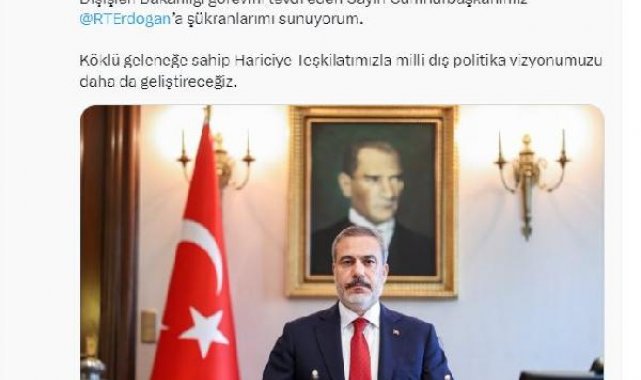 Bakan Fidan, Twitter'da