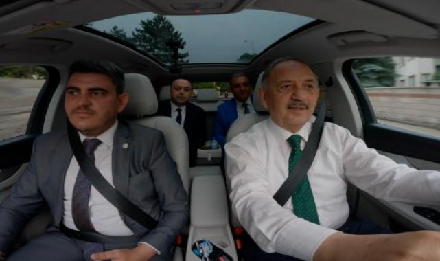Bakan Özhaseki, Togg'u test etti