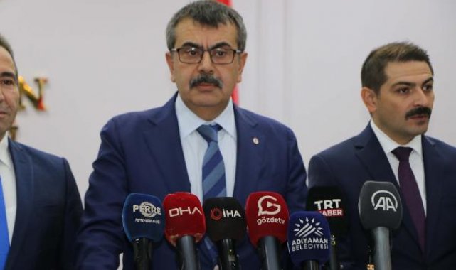 Bakan Tekin: Adıyaman'da 6 bin 346 dersliğin 1176'sı kullanılamaz durumda