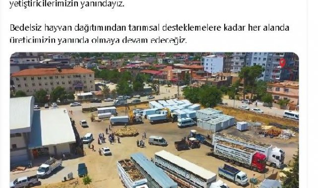 Bakan Yumaklı: Kahramanmaraş merkezli depremlerde hayvanları telef olan yetiştiricilerimizin yanındayız