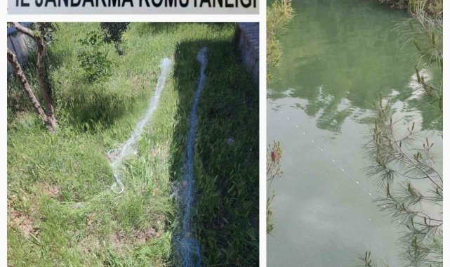 Barajda kaçak avlanan 1 kişi yakalandı