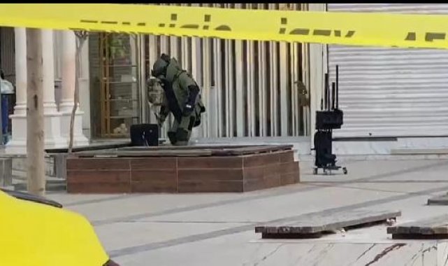 Batman'da bankın yanına bırakılan valiz, fünyeyle patlatıldı