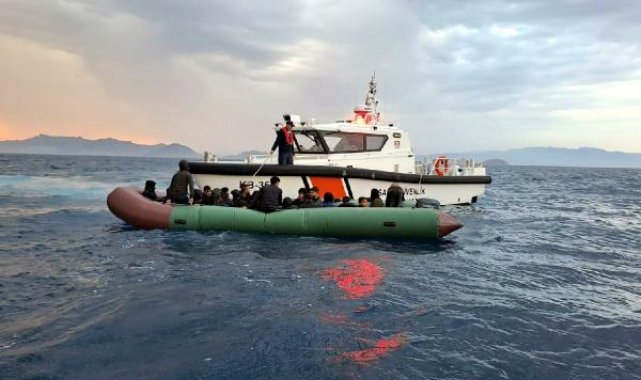 Bodrum açıklarında 27 kaçak gömen yakalandı, 19 kaçak göçmen kurtarıldı