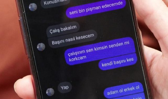 Boşanma aşamasındaki eşine 'başını keseceğim' mesajı atıp evini taşladı