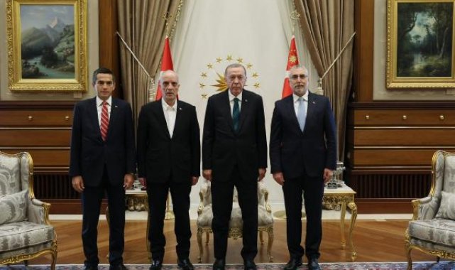 Cumhurbaşkanı Erdoğan, Asgari Ücret Komisyonu tarafları ile bir araya geldi