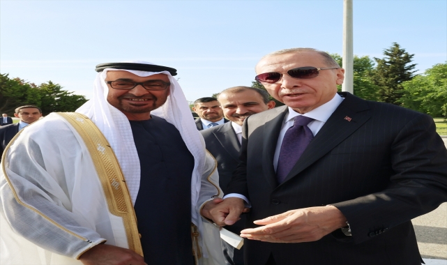 Cumhurbaşkanı Erdoğan, BAE Devlet Başkanı Muhammed bin Zayid Al Nahyan ile görüştü