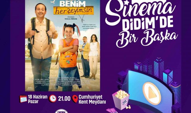 Didim'de Babalar Günü'ne özel arabalı sinema etkinliği