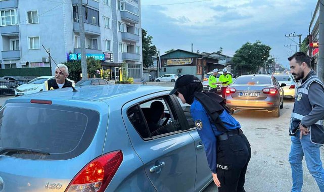 Düzce'de polisten eş zamanlı denetim