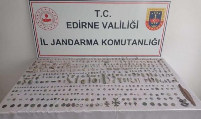 Edirne'de Roma ve Bizans dönemine ait 520 obje ele geçirildi