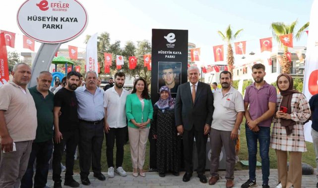 Efeler'de Hüseyin Kaya parkı hizmete açıldı