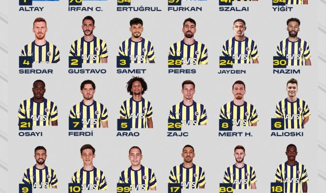 Fenerbahçe'nin, Başakşehir maçı kamp kadrosu belli oldu