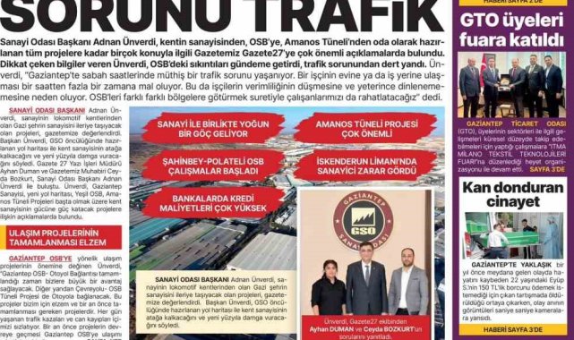 Gaziantep'te 4 gazete birleşti, Gazete27'yi kurdu