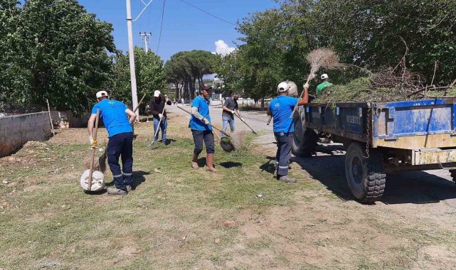Germencik Belediyesi ekipleri ilçe genelinde çalışmalarını sürdürüyor