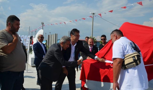 Gömeç Su Altı Heykel Galeri'sinde sergilenecek heykeller törenle açılı