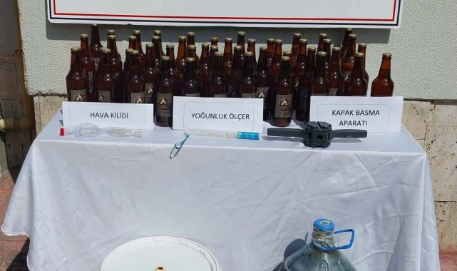 Gümüşhane'de kaçak içki operasyonu