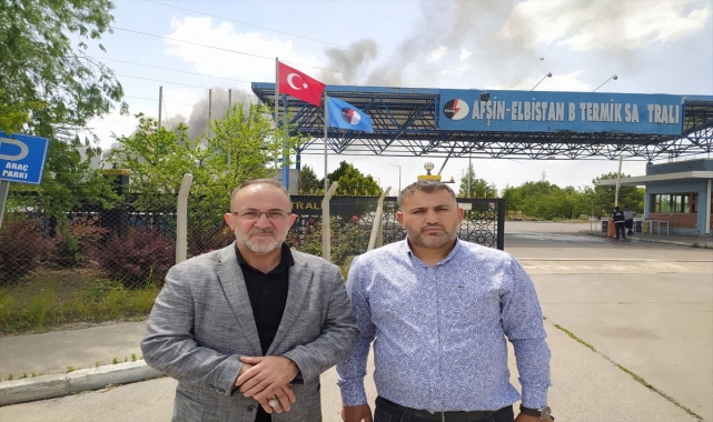 GÜNCELLEME 3 - Afşin-Elbistan B Termik Santrali'nde çıkan yangına ekiplerce müdahale ediliyor