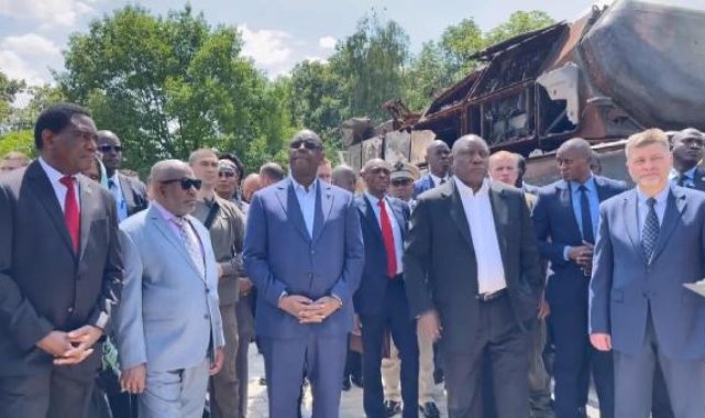 Güney Afrika Devlet Başkanı Ramaphosa, barış girişimi kapsamında Ukrayna'da