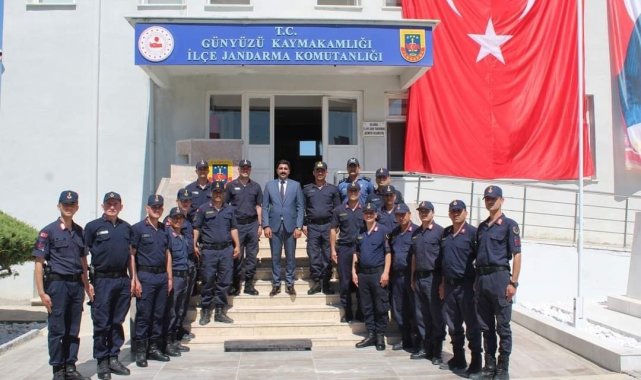 Günyüzü Kaymakamı Arslan'dan İlçe Jandarma Komutanlığına ziyaret
