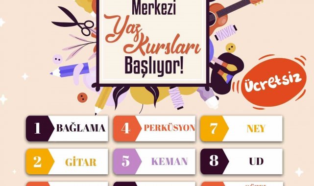Güzel Sanatlar Merkezi Yaz kurs kayıtları başladı