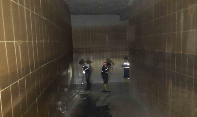 Hakkari'de su depoları yıkandı