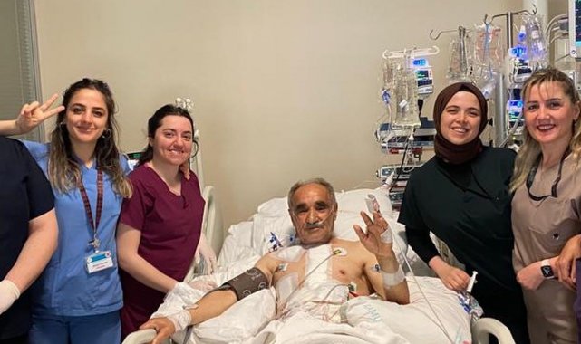 Hayati riskle hastaneye yattı, 1 gün sonra ayağa kalktı