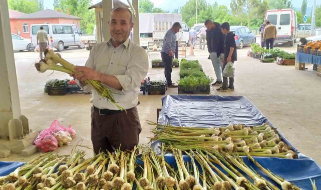 Hisarcık'ta yerli sarımsak çıktı, fiyatlar düştü