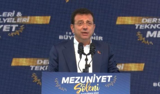 İBB BAŞKANI İMAMOĞLU MEZUNİYET TÖRENİNE KATILDI