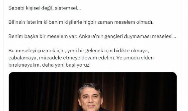 İYİ Parti'nin kurucularından Taylan Yıldız, istifa etti