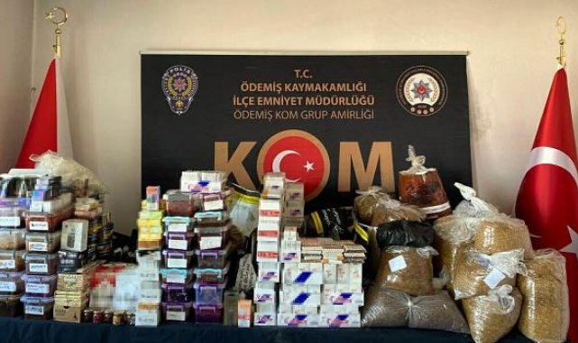 İzmir'de 'kaçak sigara' operasyonu: 5 gözaltı