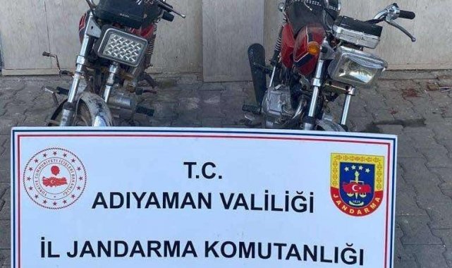 Jandarma, 2 adet çalıntı motosiklet ele geçirdi