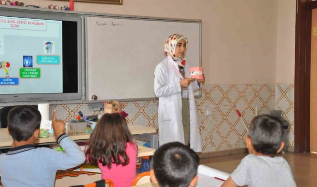Karaman İl Sağlık Müdürlüğünden öğrencilere sağlık eğitimi