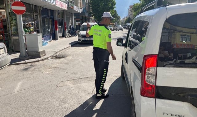 Karapınar'da trafik kurallarına uymayan sürücülere ceza