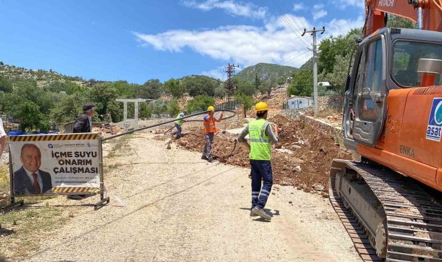 Kaş Aklar'ın içme suyu sorunu çözülüyor