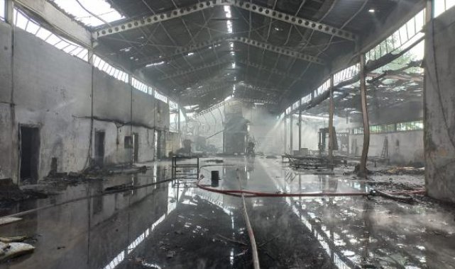 Kayseri'de sünger atölyesinde yangın: 1 yaralı