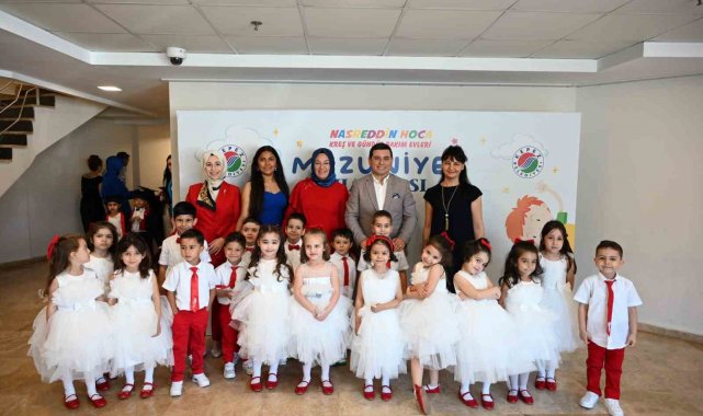 Kepez'in Nasreddin Hoca Kreşlerinde mezuniyet sevinci