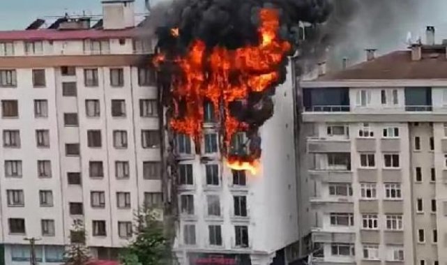 Lokantanın bacasında çıkan yangın, otele sıçradı