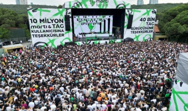 Martı'dan 40 bin TAG sürücüsü ve 10 milyon kullanıcısına festival